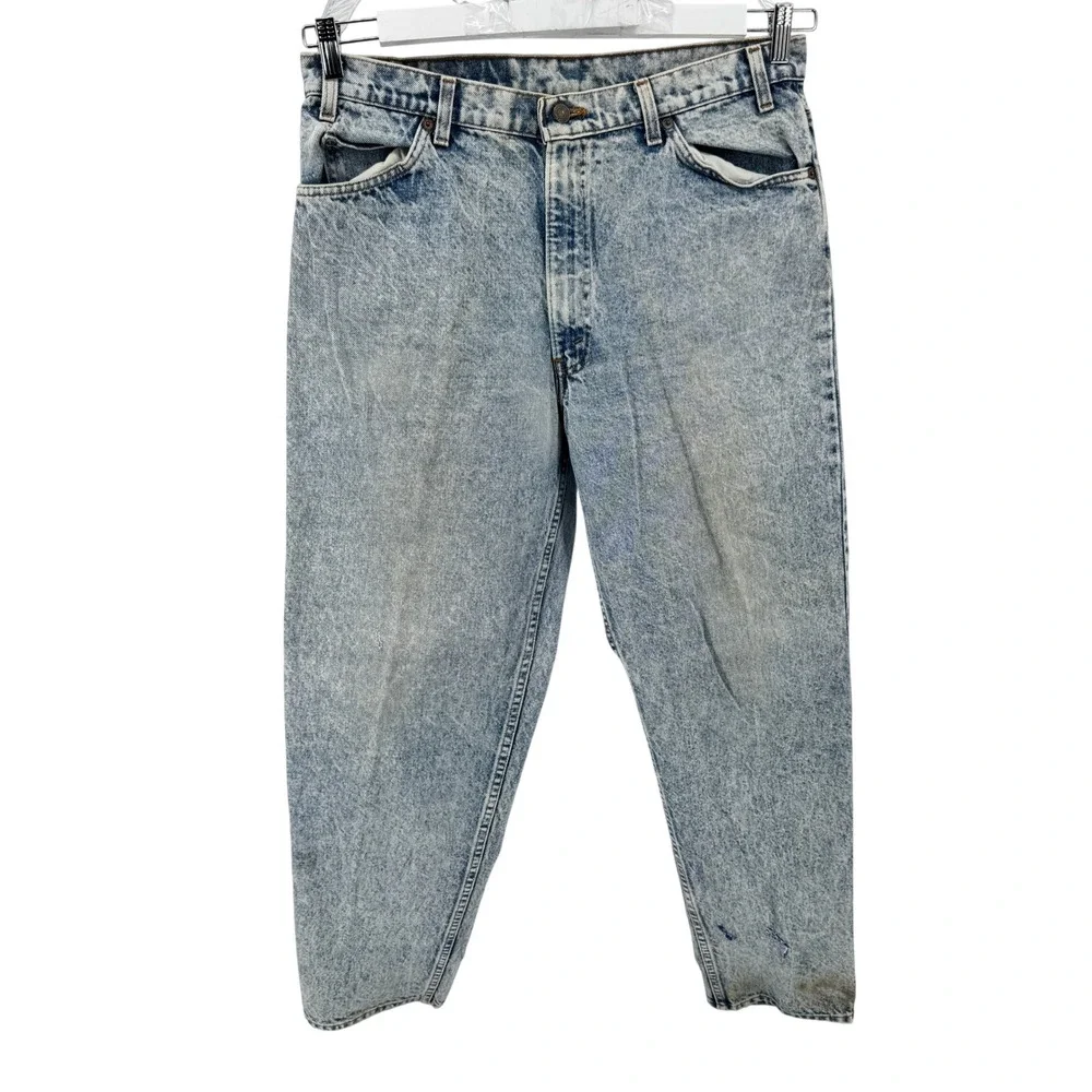 Levis‎ 550 Relaxed Fit Jeans Mens W34 L34 Light Acid Wash 